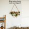 Uniquewise 15" Natural Wooden Log Hanging Wall Decor - Rustic Farmhouse Accent for Entryway Living Room Kitchen Boho Interiors and Cozy Spaces Ideal for Displaying Fairy Lights & Small Fabrics, White